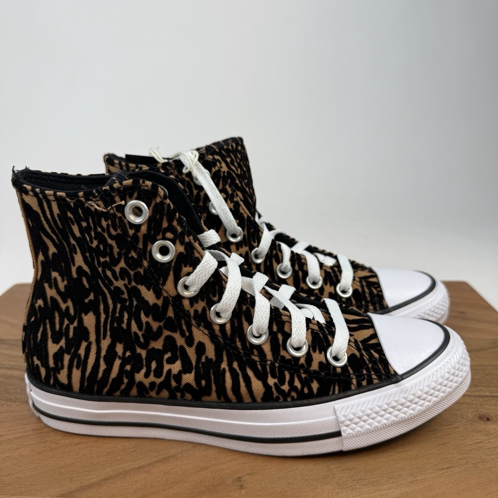 New NIB Womens Converse CTAS HI Incensed‎ Leopard Sneakers Shoes Size 6 M